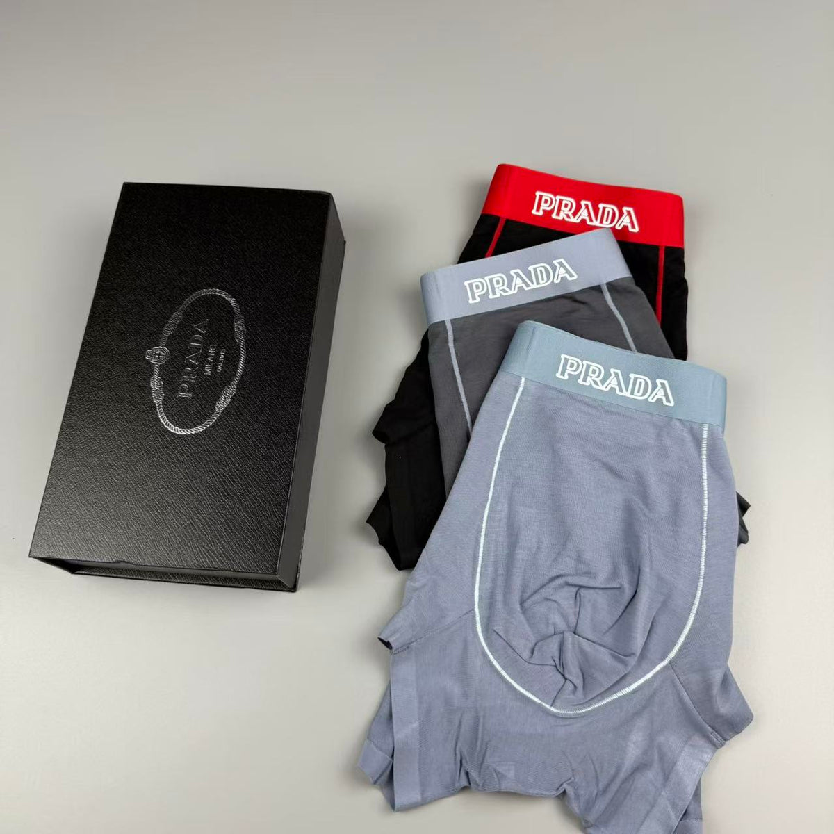 Prada Men's Boxer Briefs - 3-Piece Box
