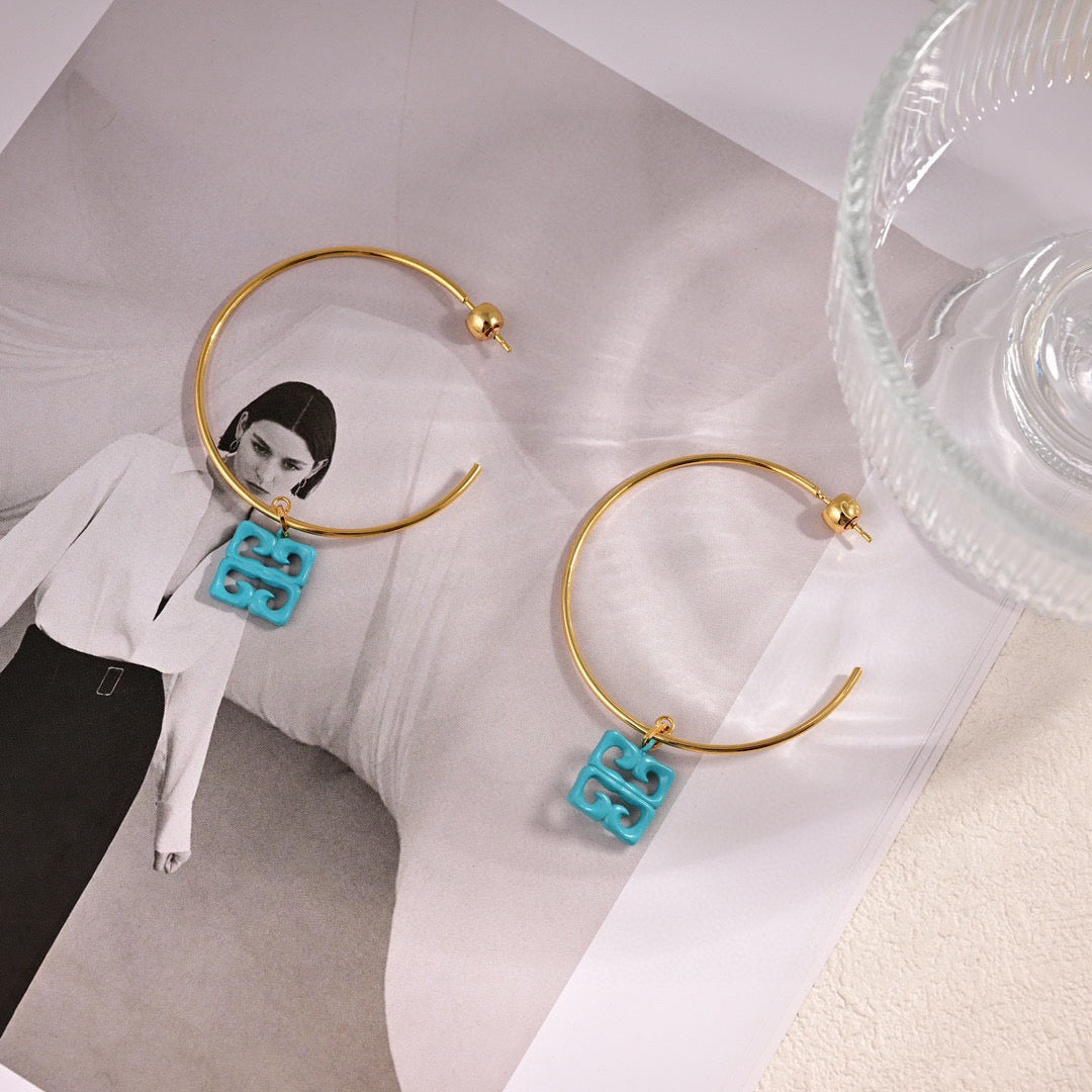 Martin Graham earrings in polished metal-tone – main product view