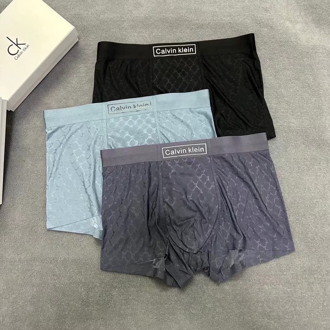 Calvin Klein Tonal Logo Waistbands Men's Boxer Briefs - 3-Piece Box