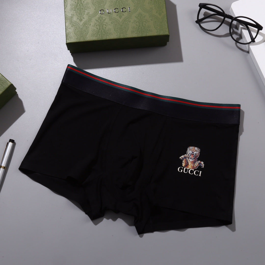 Gucci Tiger-Embroidered Modal-Blend Boxer Briefs - Box of 3