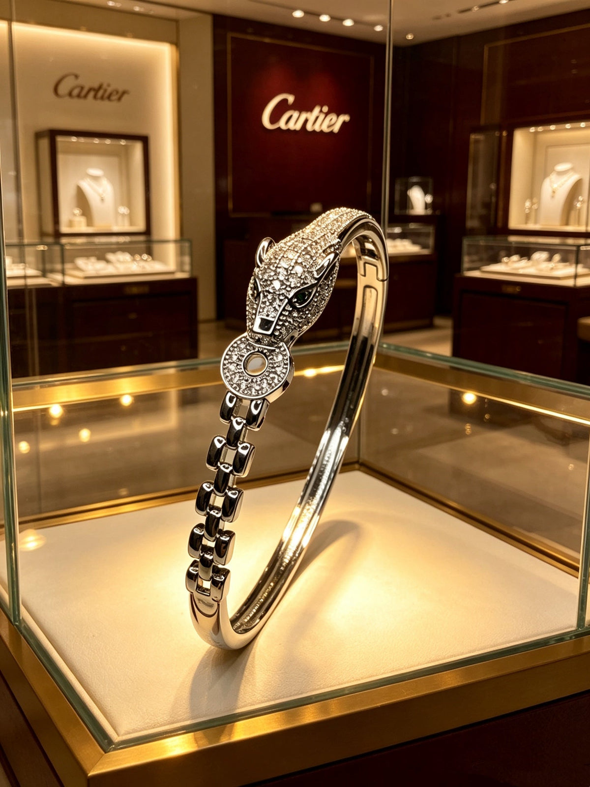 Martin Graham bracelet in polished metal-tone
