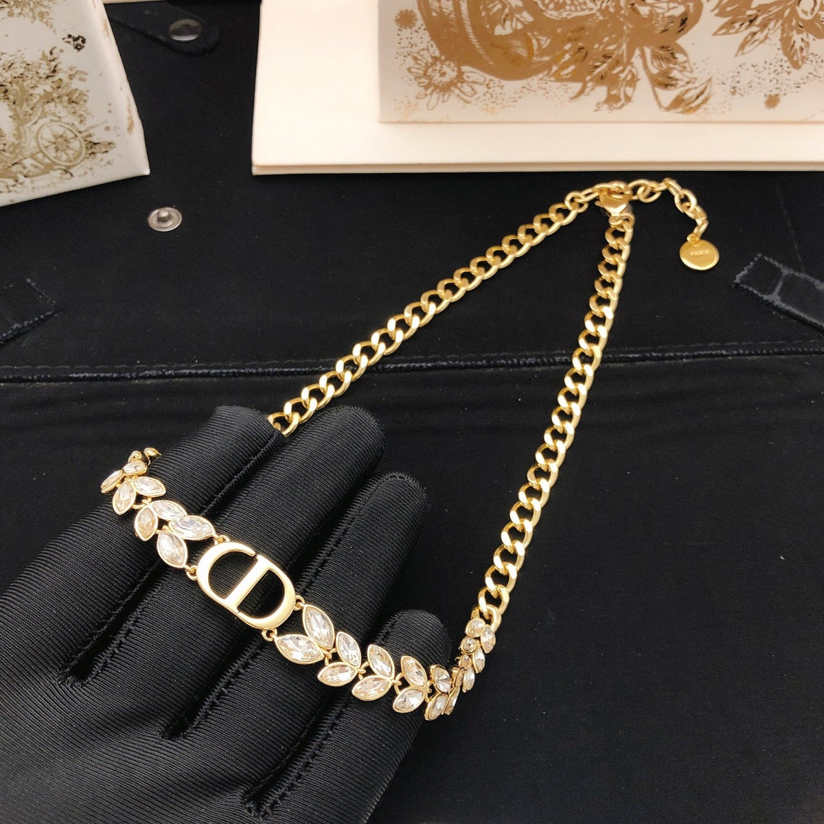 Martin Graham pendant necklace in polished metal-tone