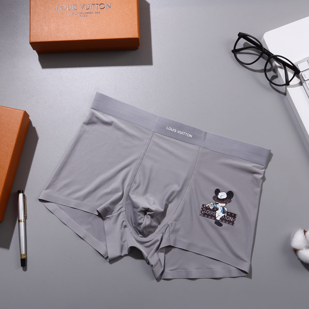 Louis Vuitton Mickey 86/14 Nylon-Spandex Men's Boxer Briefs - 3-Piece Box - Sizes L-XXXL