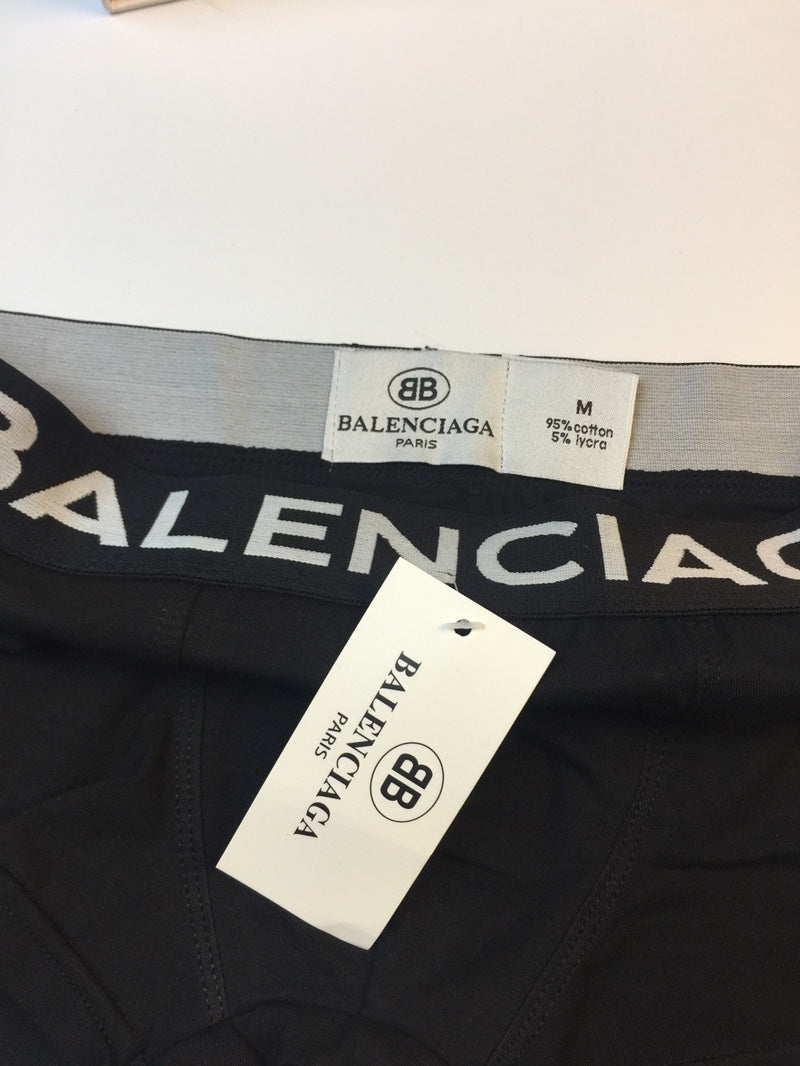 Balenciaga Modal Broad Wordmark Waistbands Men's Boxer Briefs - 3-Piece Box