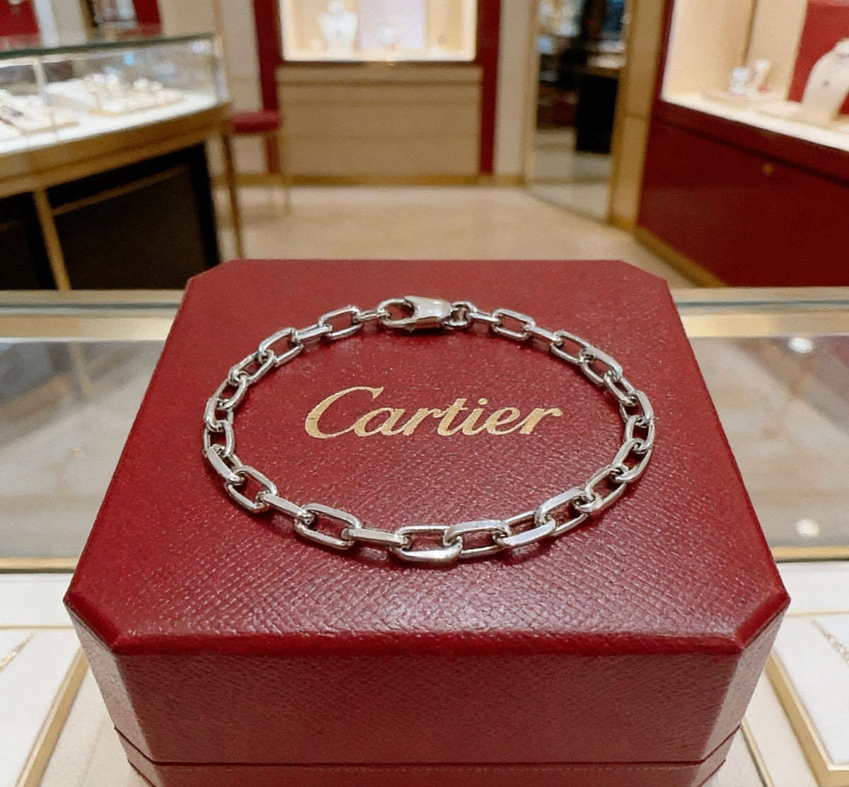 Martin Graham bracelet in polished metal-tone