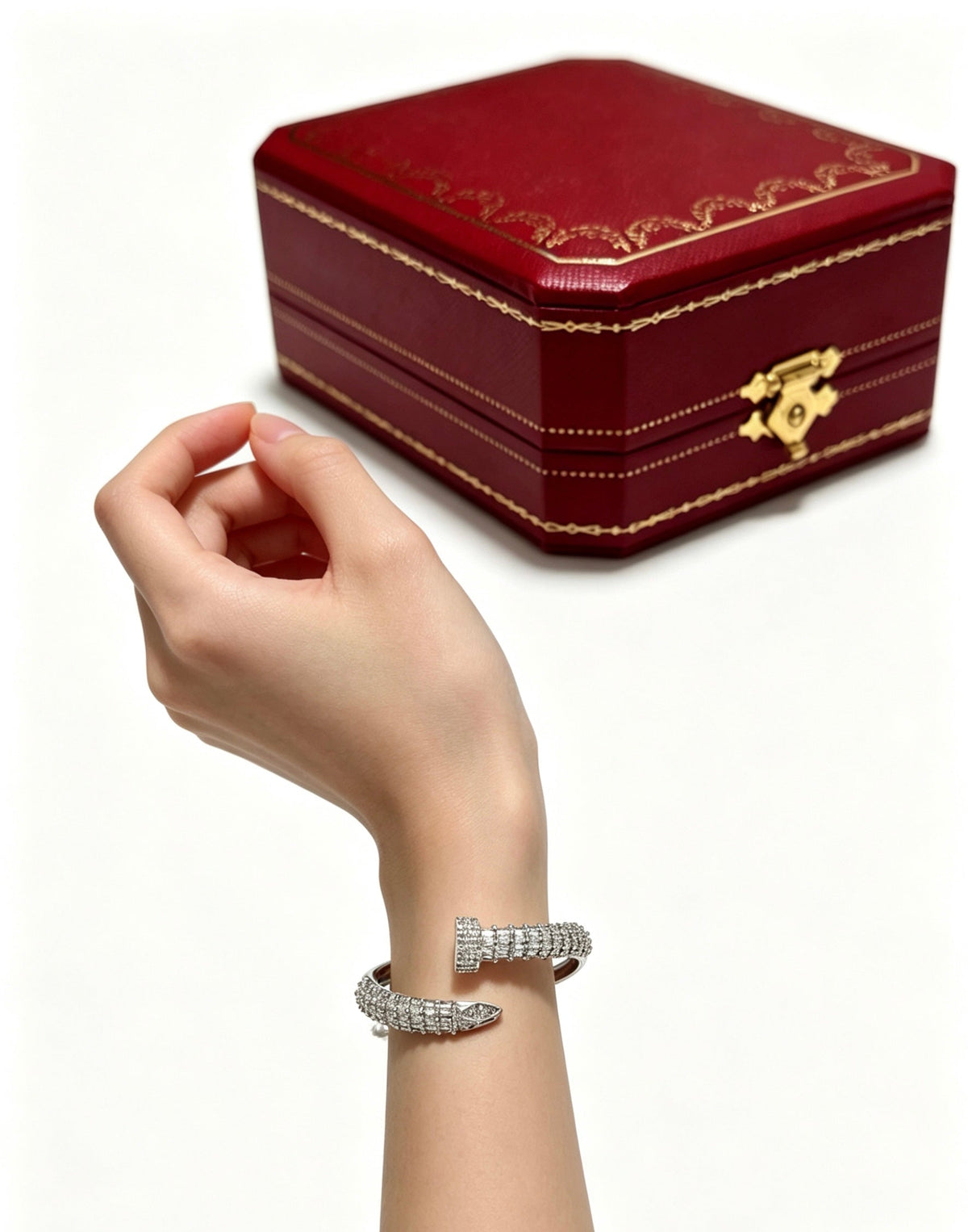 Martin Graham bracelet in polished metal-tone