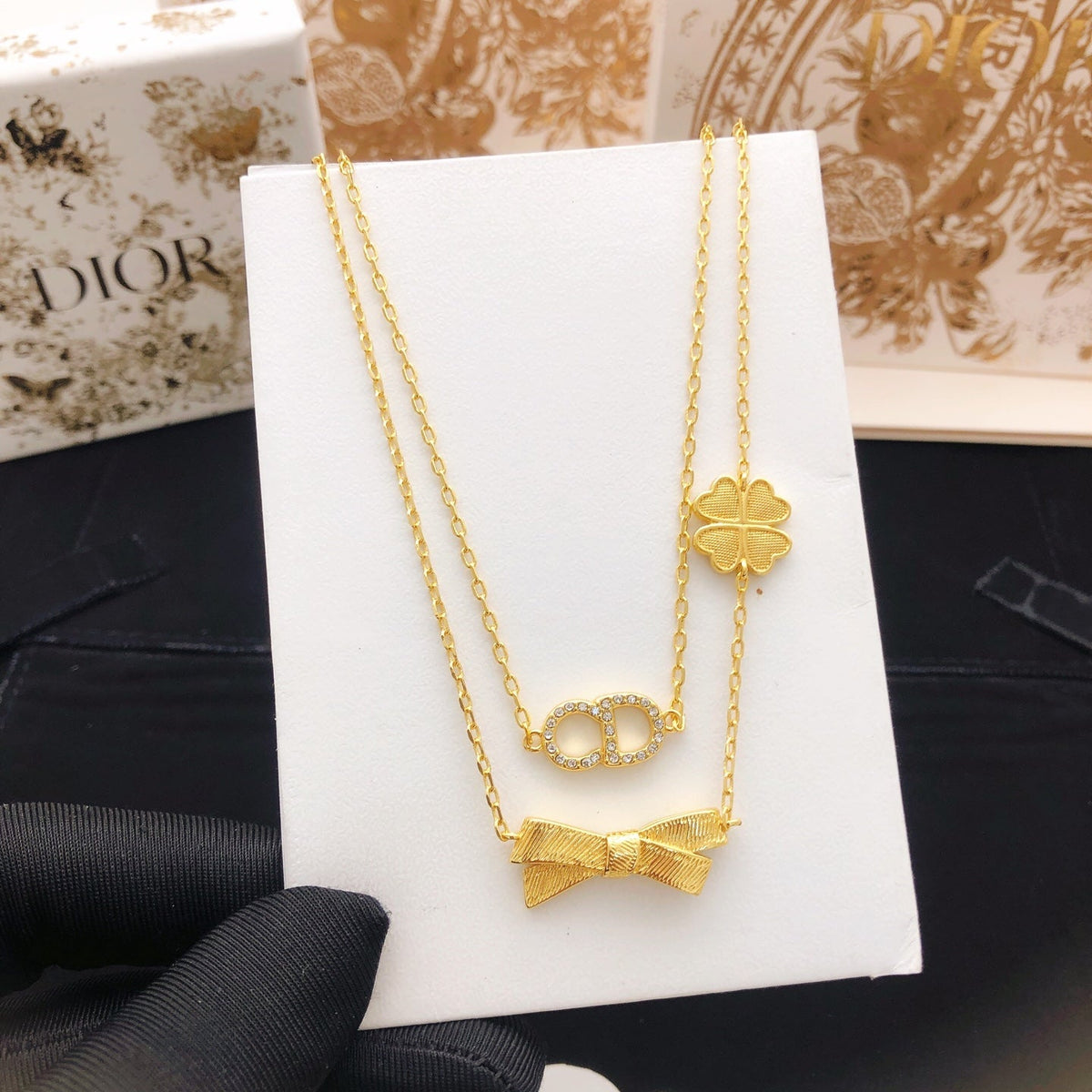 Martin Graham pendant necklace in polished metal-tone