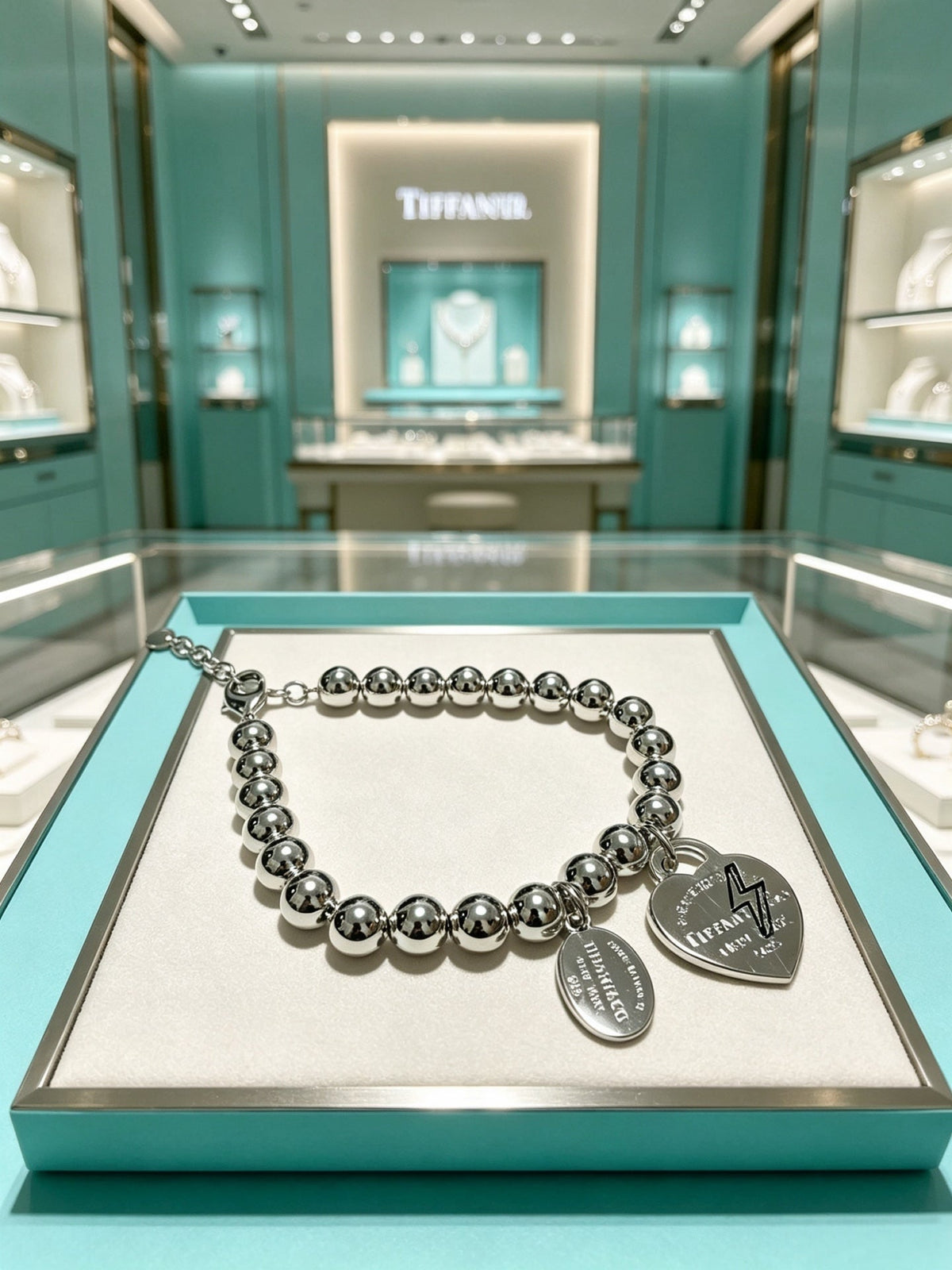 Martin Graham bracelet in polished metal-tone – close-up detail