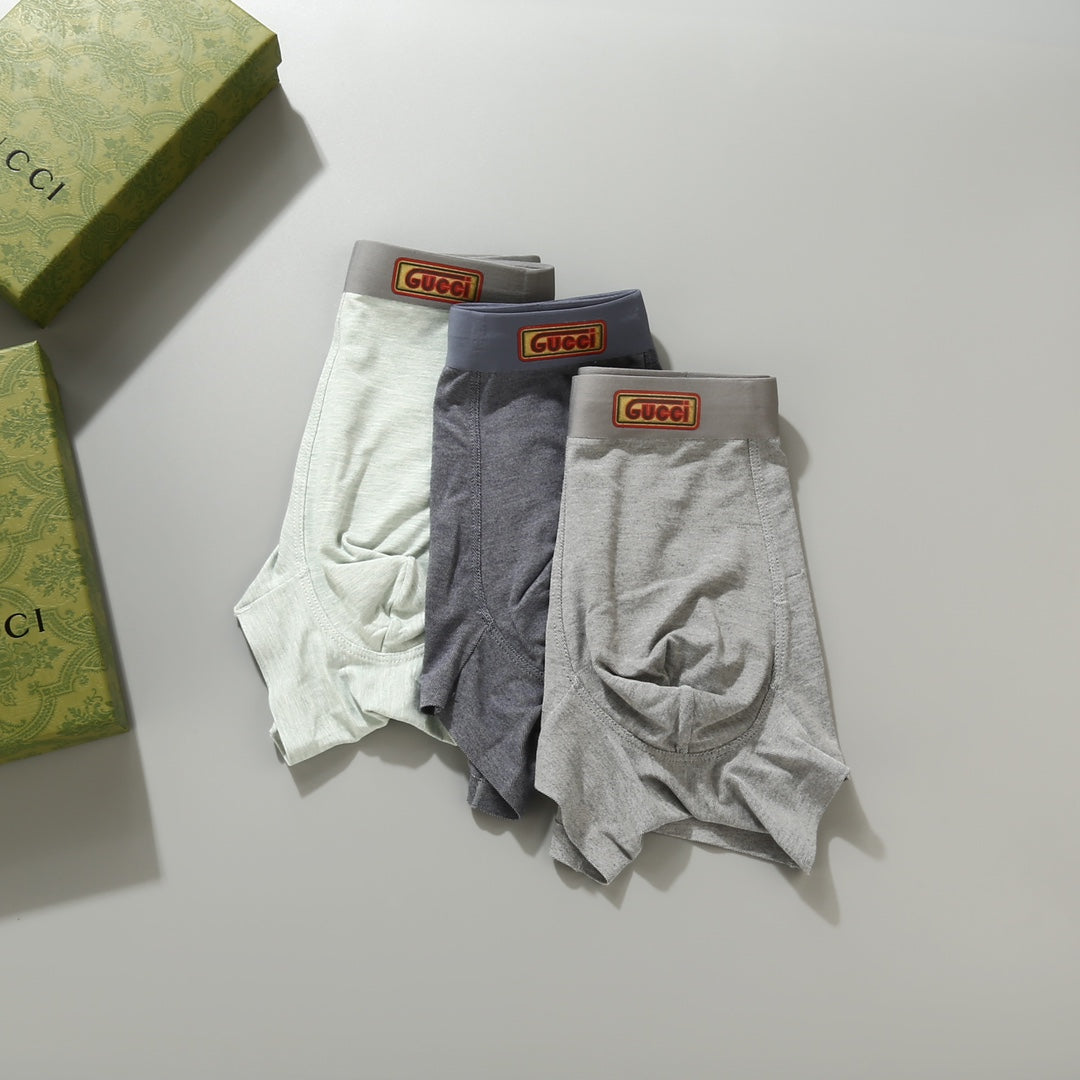 Gucci Minimal Label Men's Trunk Underwear - 3-Piece Box