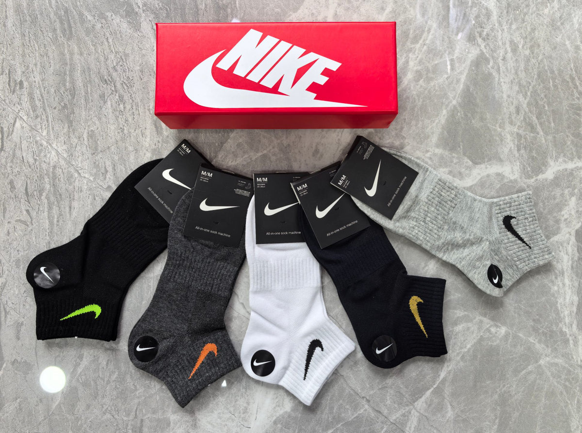 Nike Cotton No-Show Socks - 5-Pair Set