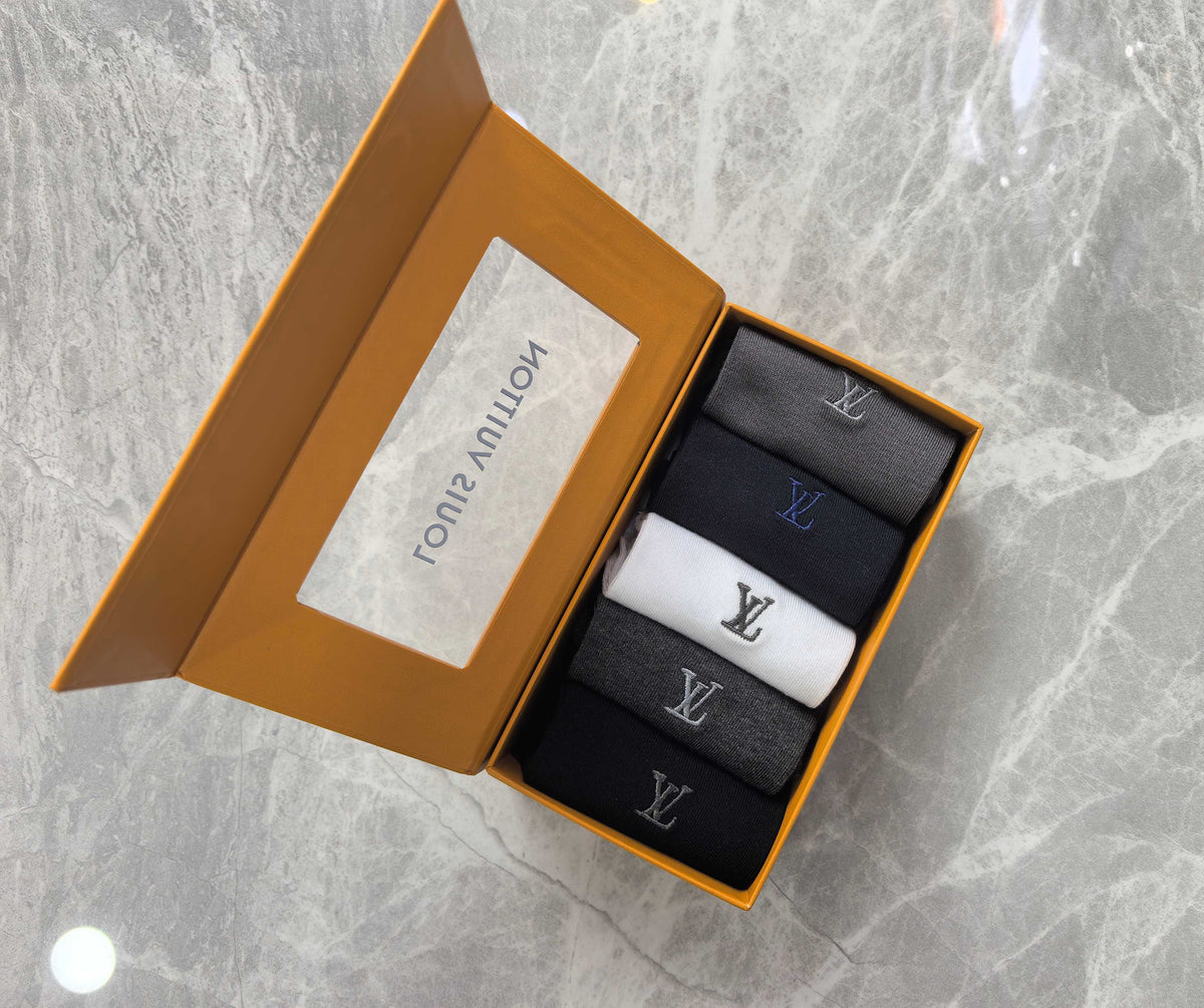 Louis Vuitton Modal Blend Crew Socks - 5-Pair Set