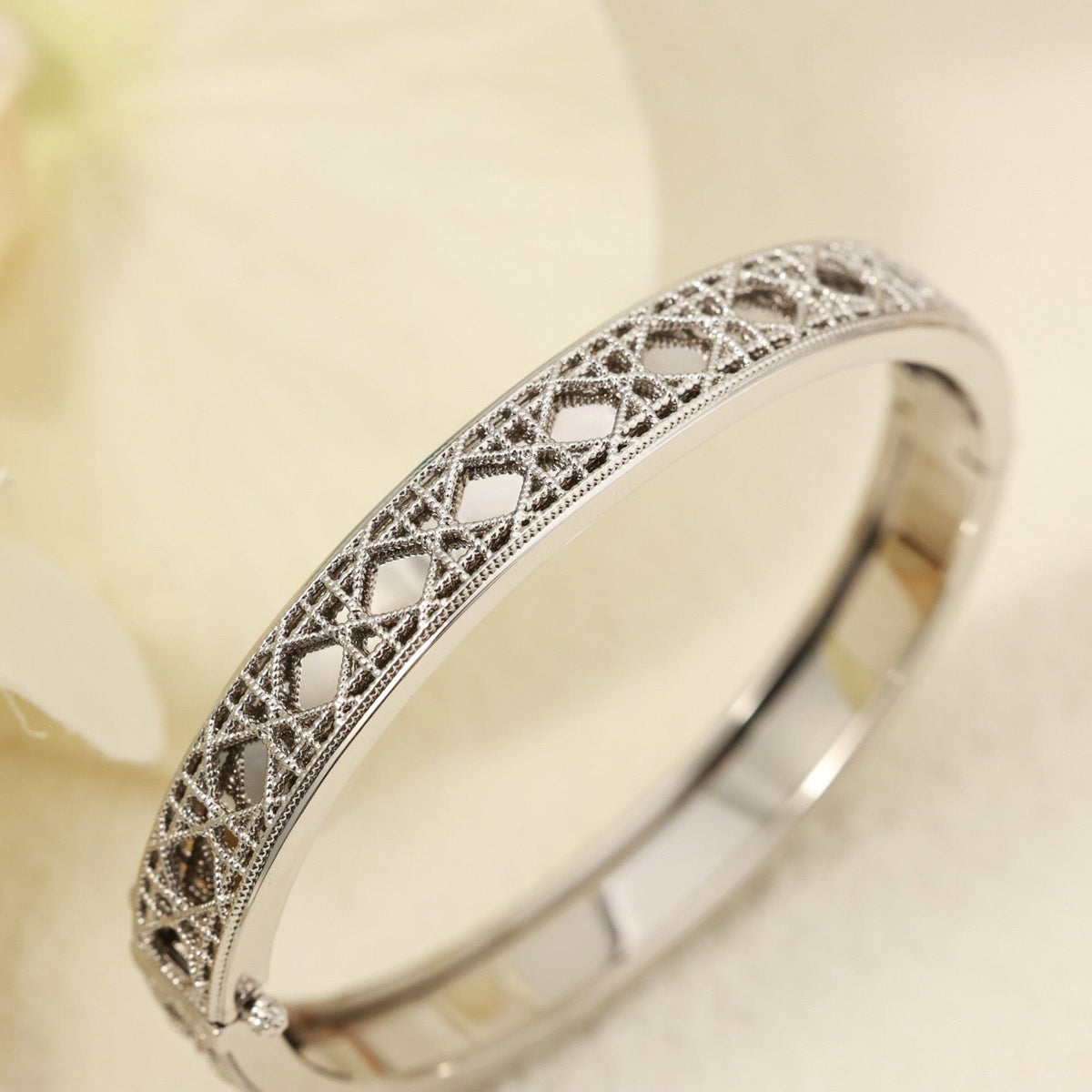 Martin Graham bracelet in polished metal-tone
