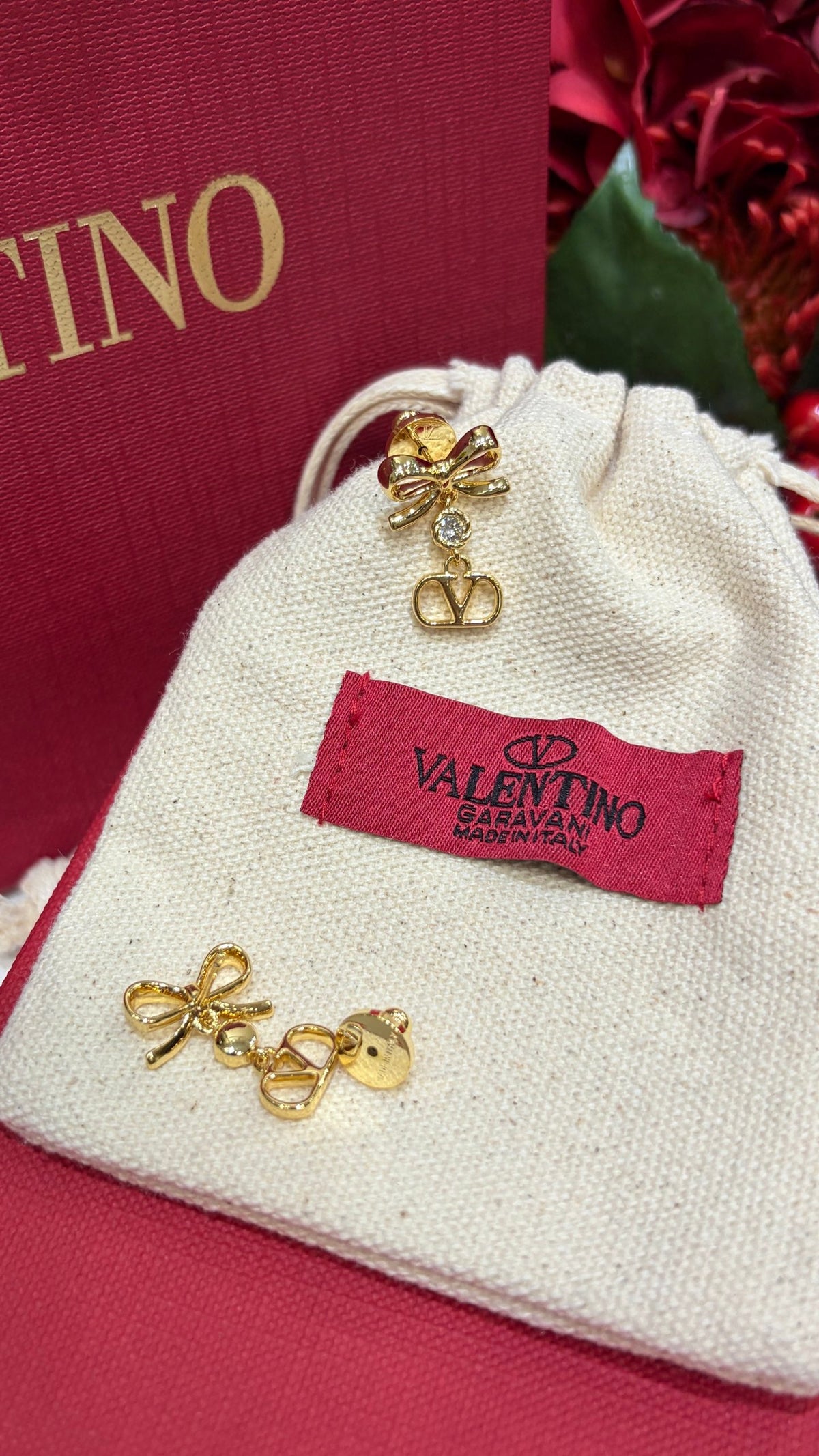 Martin Graham earrings in polished metal-tone