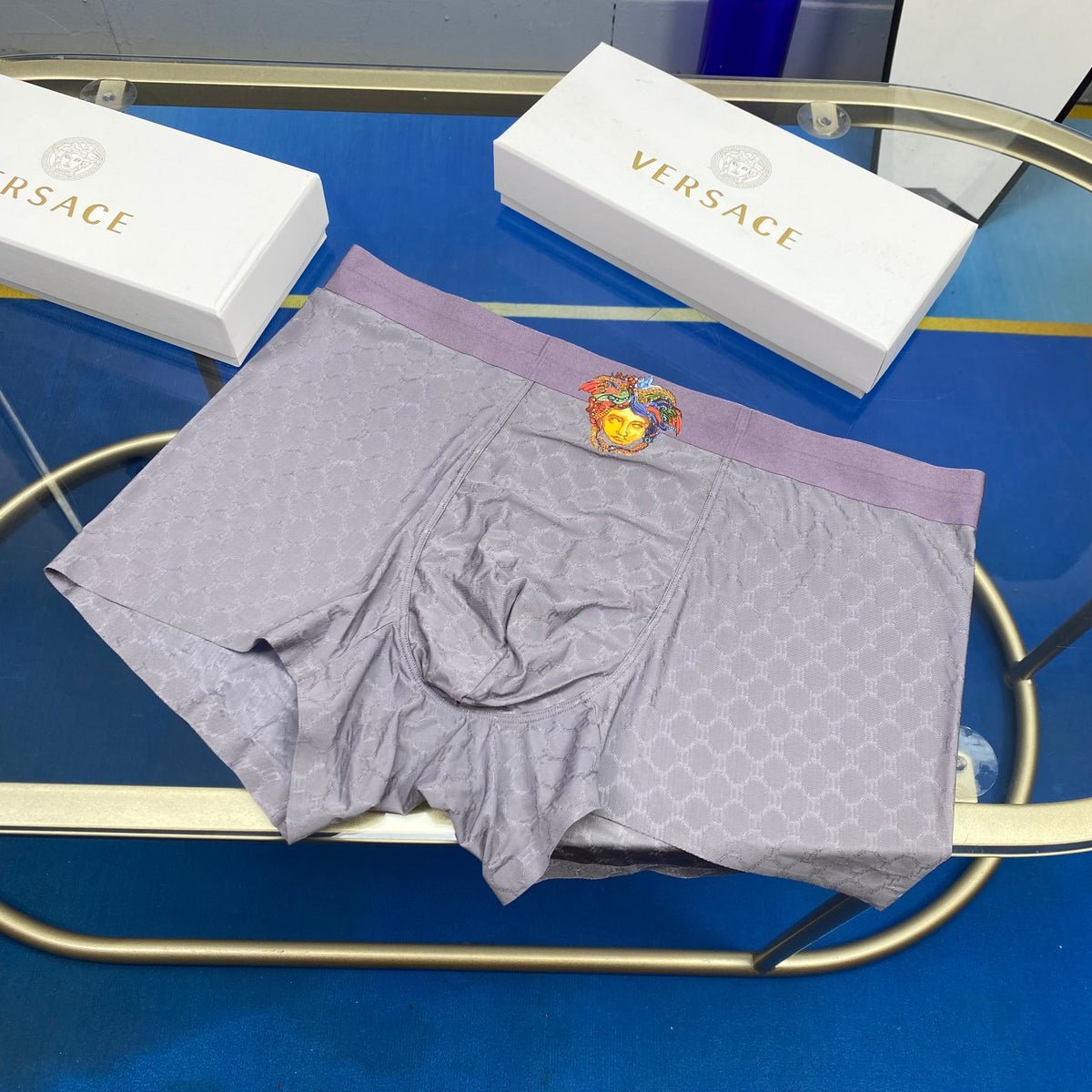 Versace Medallion Men's Boxer Briefs - 3-Piece Box