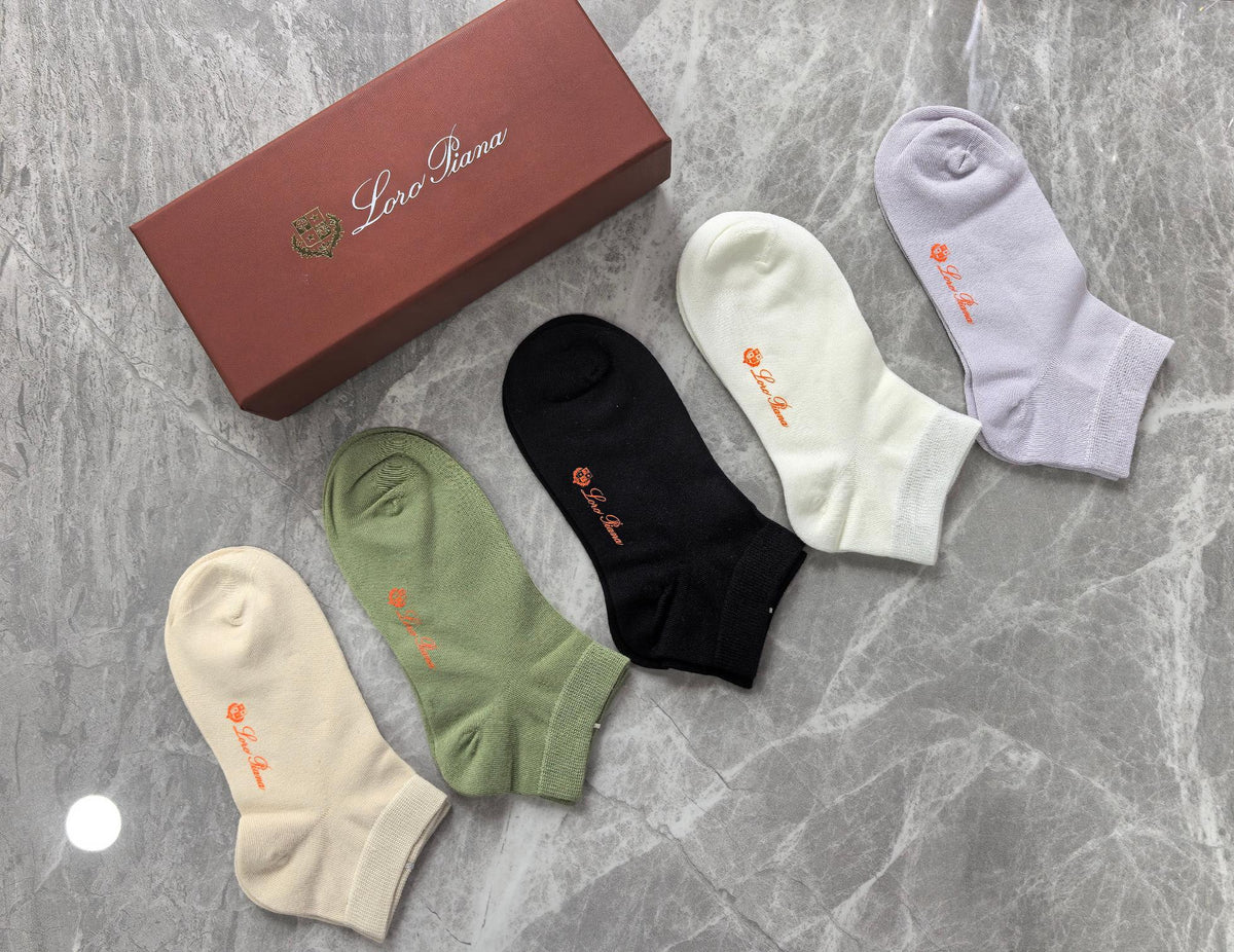 LP Combed Cotton No-Show Socks - 5-Pair Set