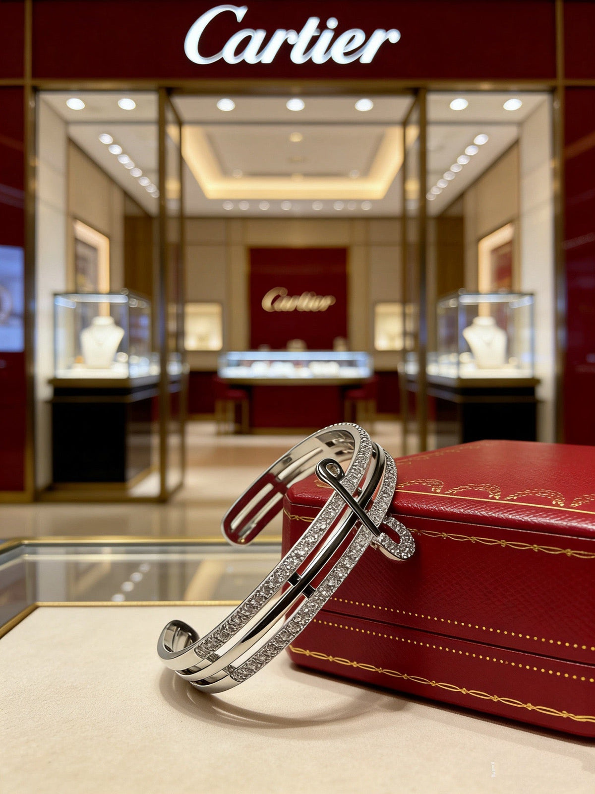 Martin Graham bracelet in polished metal-tone