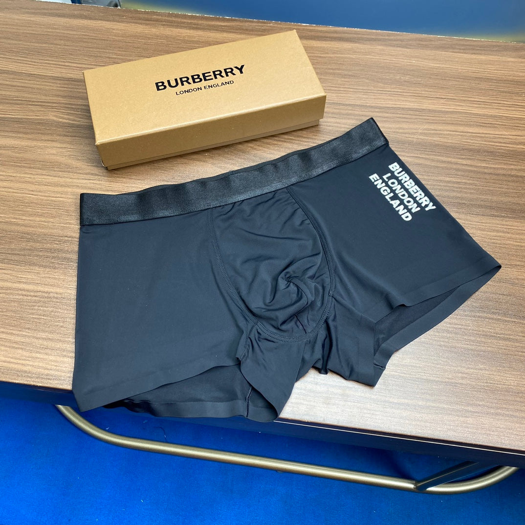 Burberry Contrast Motif Men's Trunk Underwear - 3-Piece Box