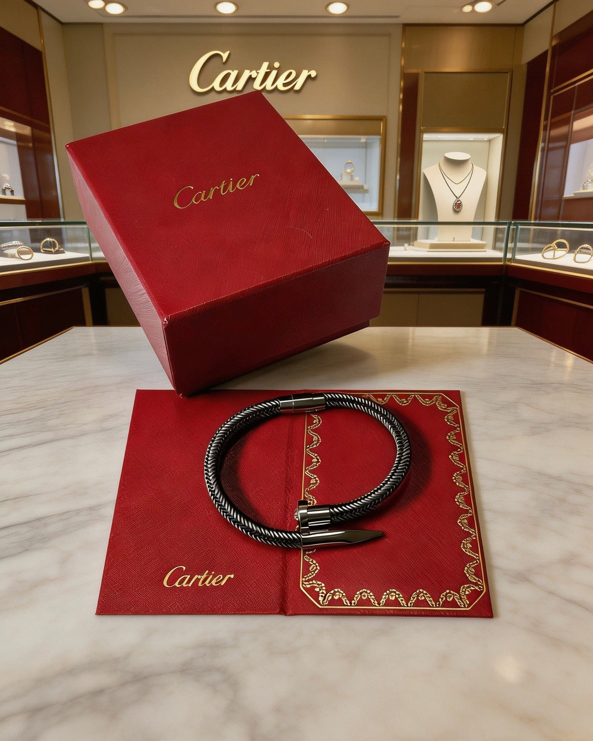 Martin Graham bracelet in polished metal-tone
