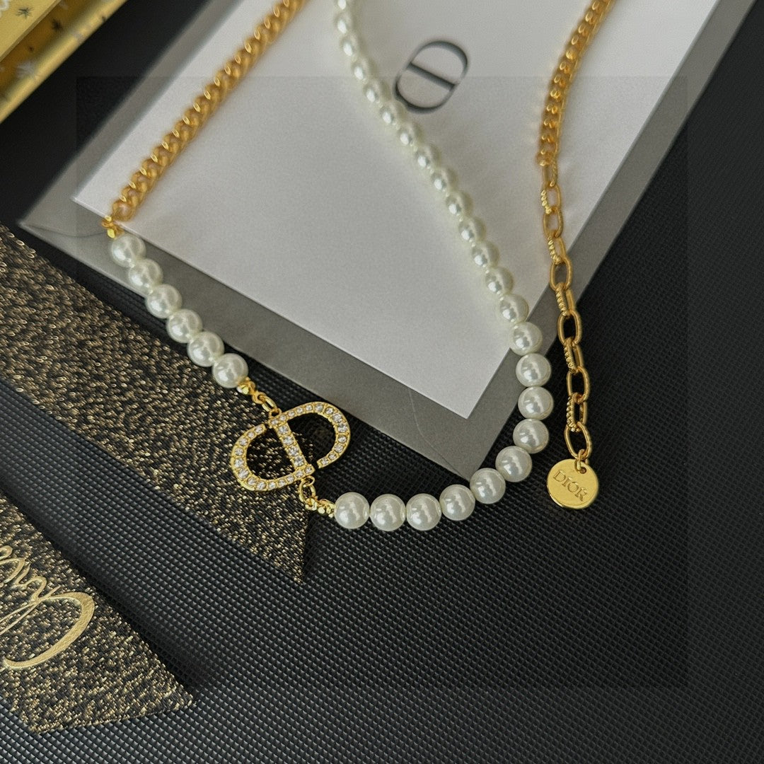 Martin Graham pendant necklace in polished metal-tone