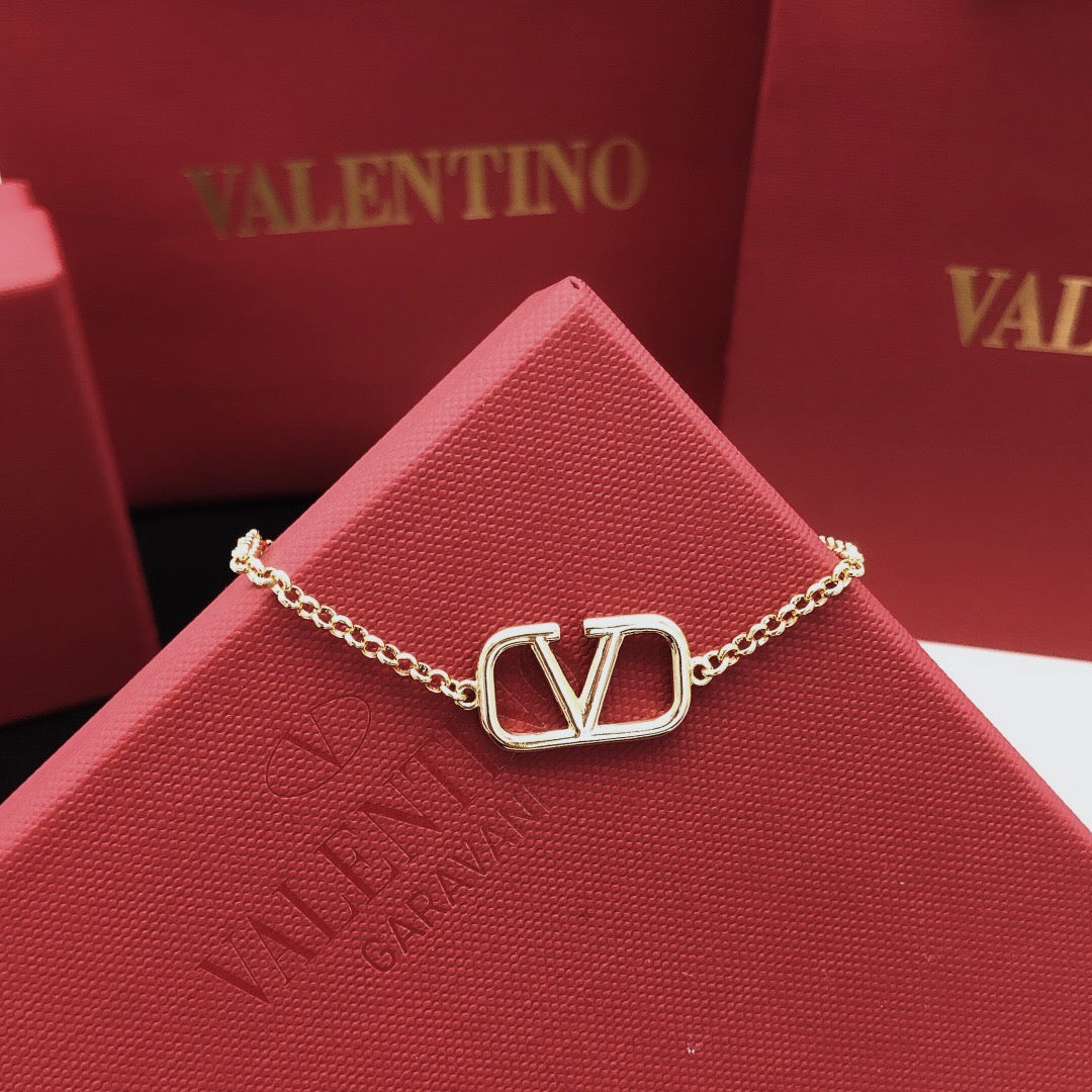 Martin Graham bracelet in polished metal-tone