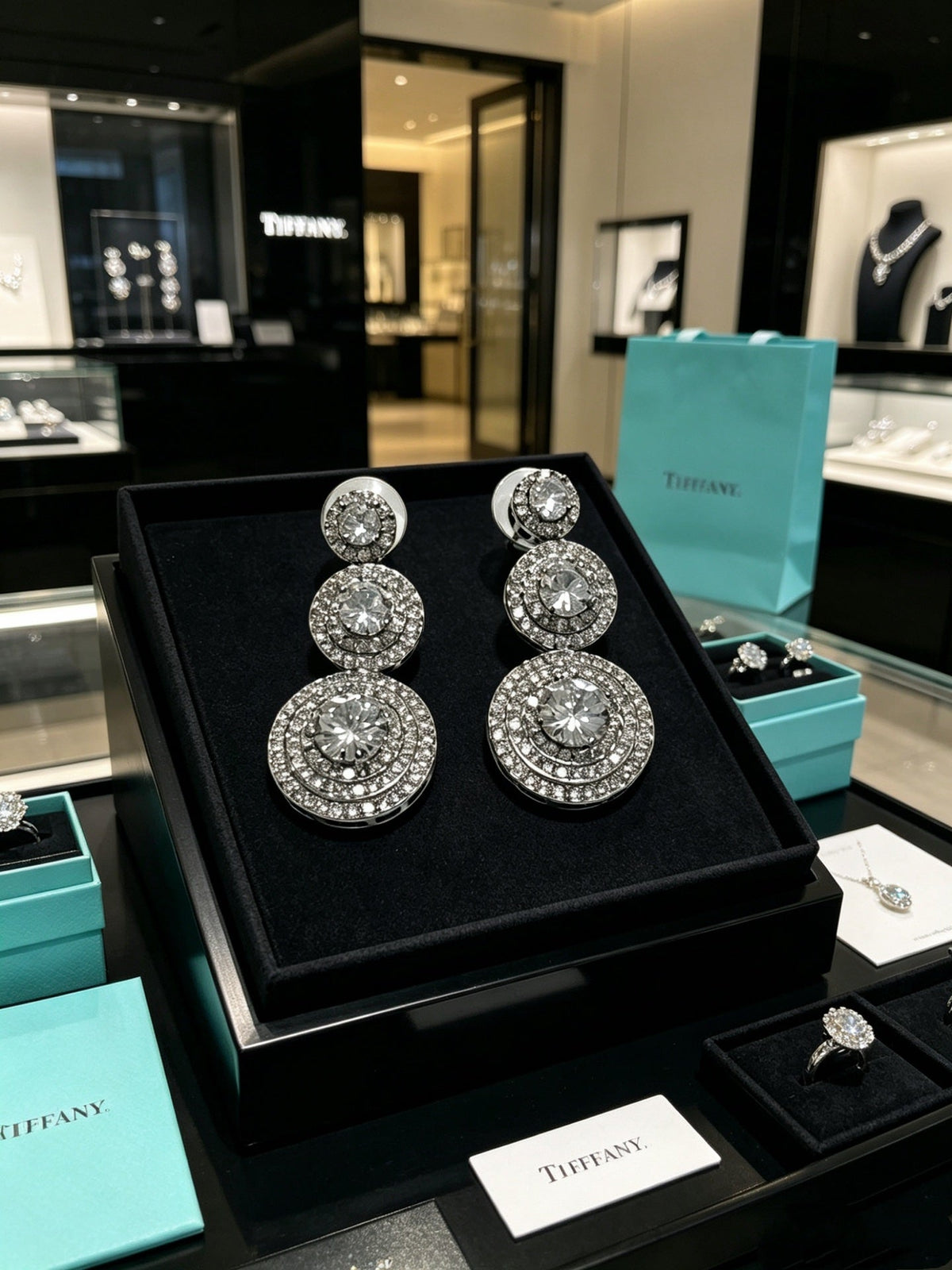 Martin Graham stud earrings in polished metal-tone – close-up detail