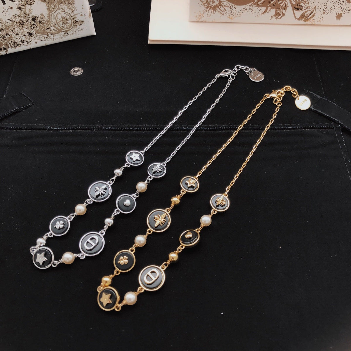 Martin Graham pendant necklace in polished metal-tone