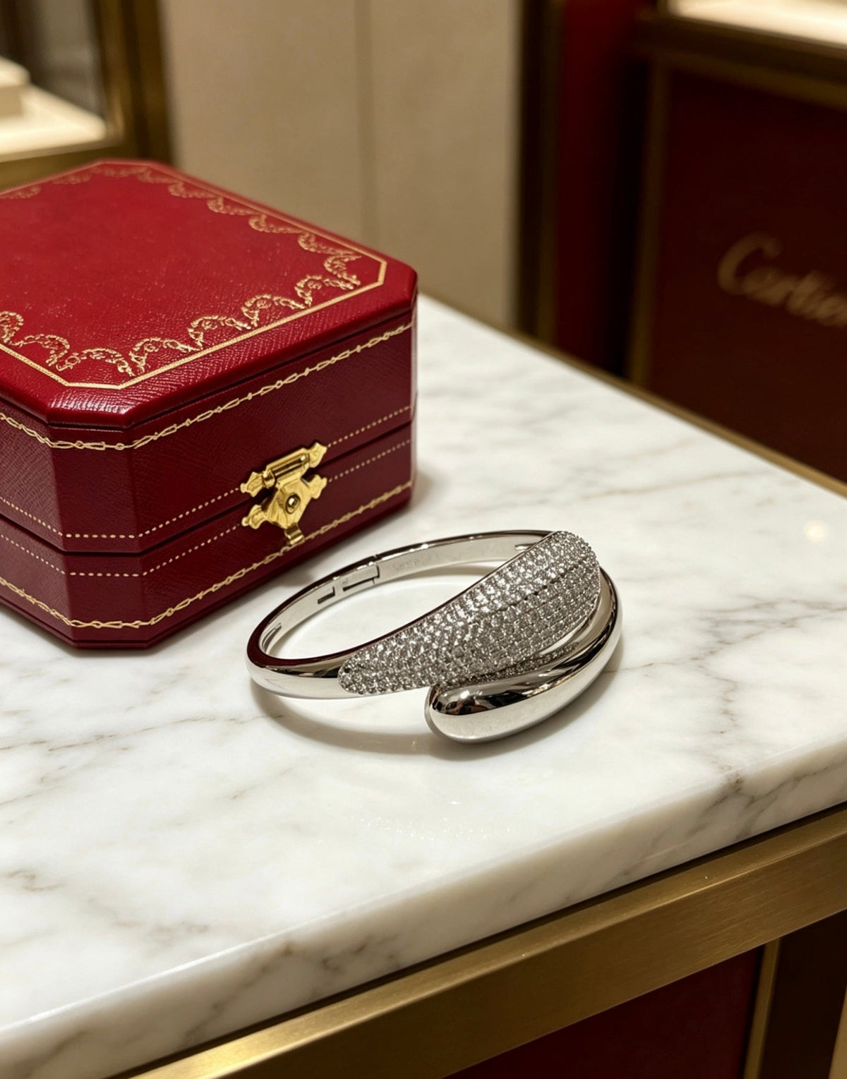 Martin Graham bracelet in polished metal-tone