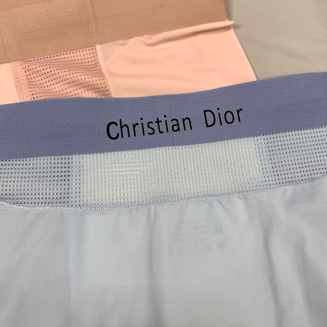 Dior Clean Logo Waistbands And Mesh Panels Men's Boxer Briefs - 3-Piece Box