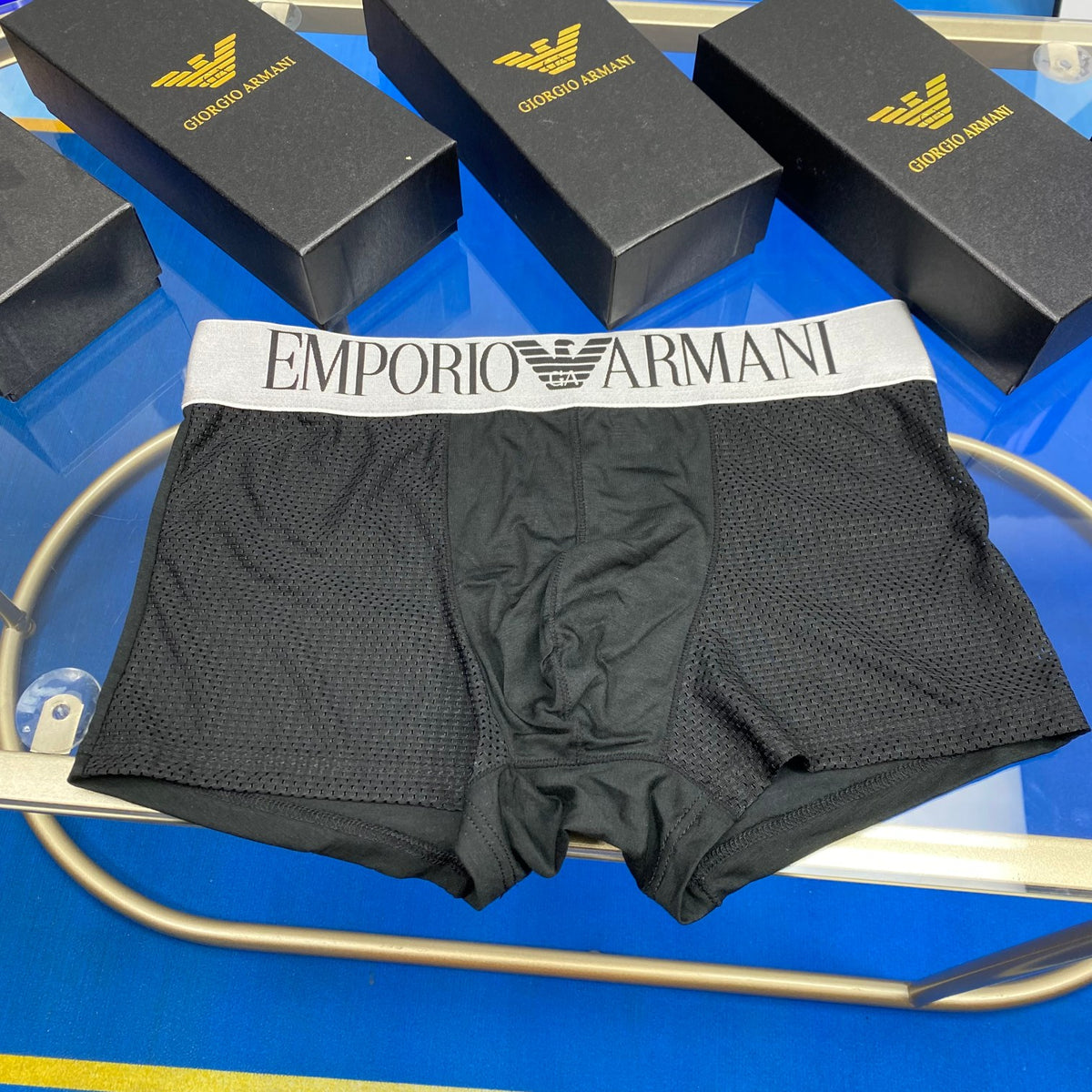 Emporio Armani Logo Men's Boxer Briefs - 3-Piece Box