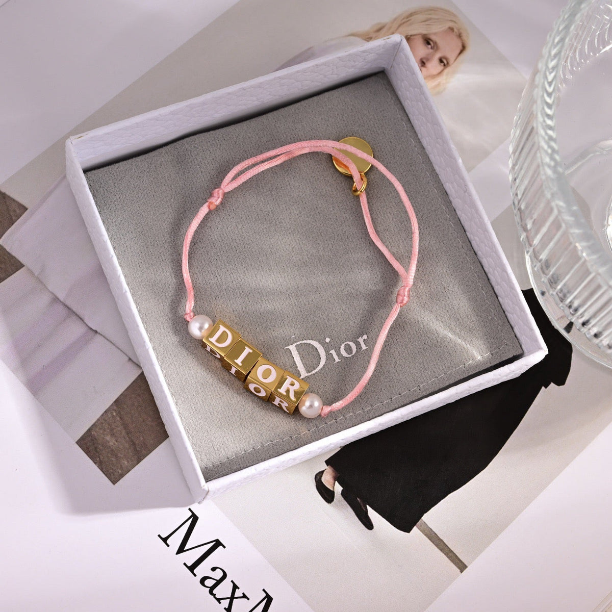 Martin Graham bracelet in polished metal-tone