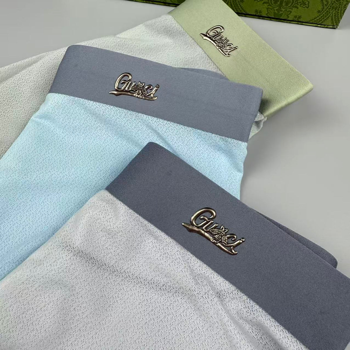 Gucci Mulberry silk Seamless-Cut Men's Boxer Briefs - 3-Piece Box