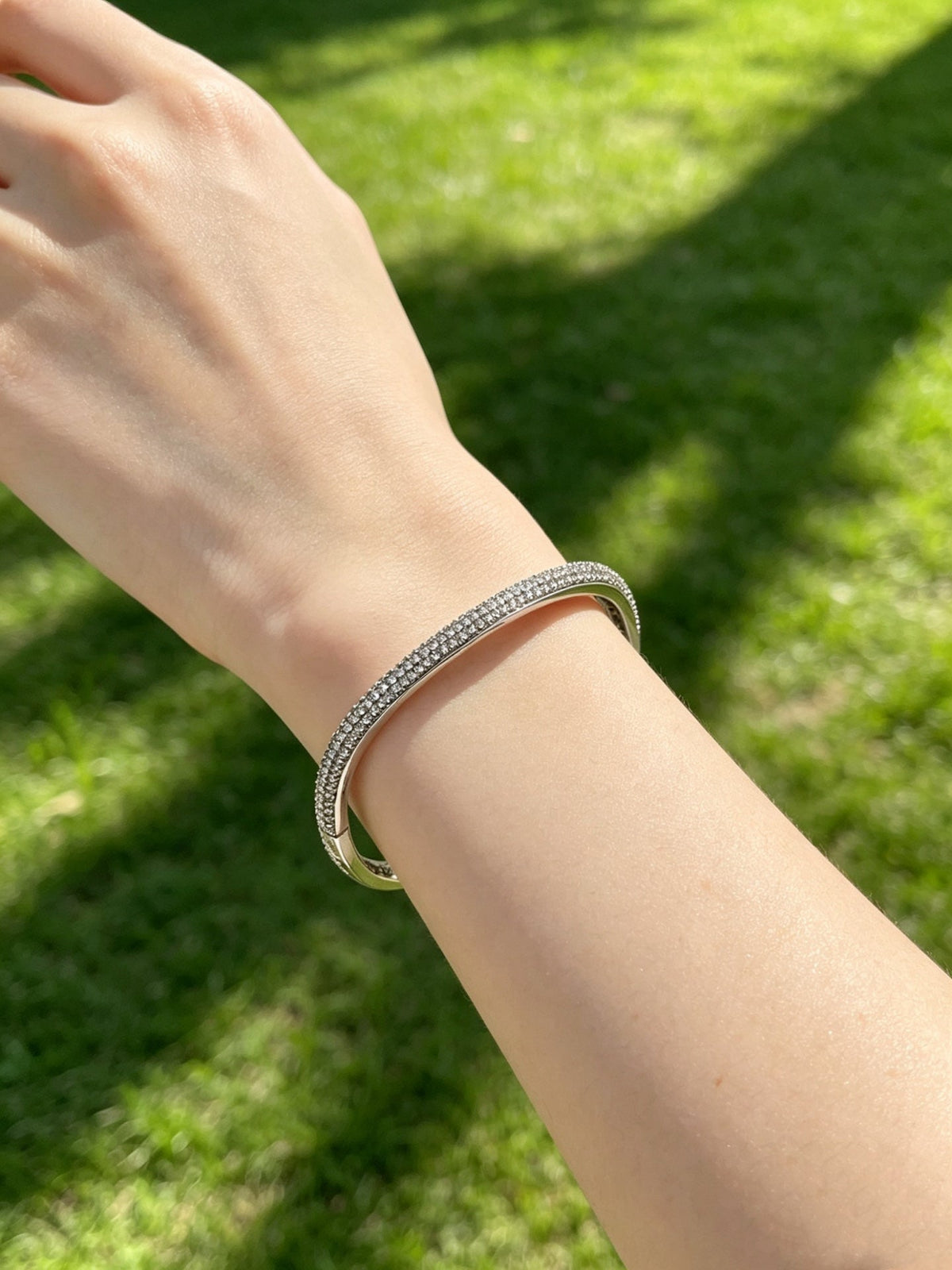 Martin Graham bracelet in polished metal-tone