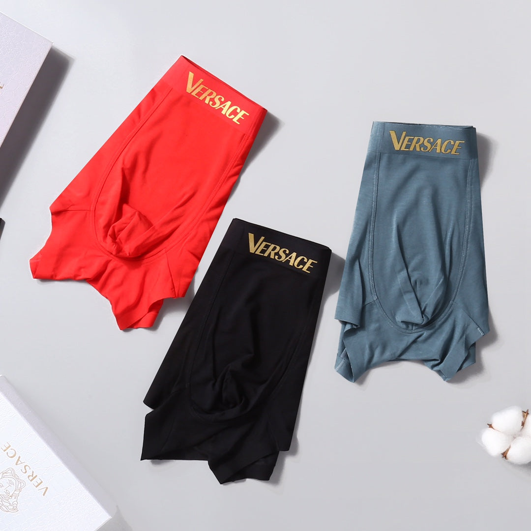 Versace Medallion Men's Boxer Briefs - 3-Piece Box