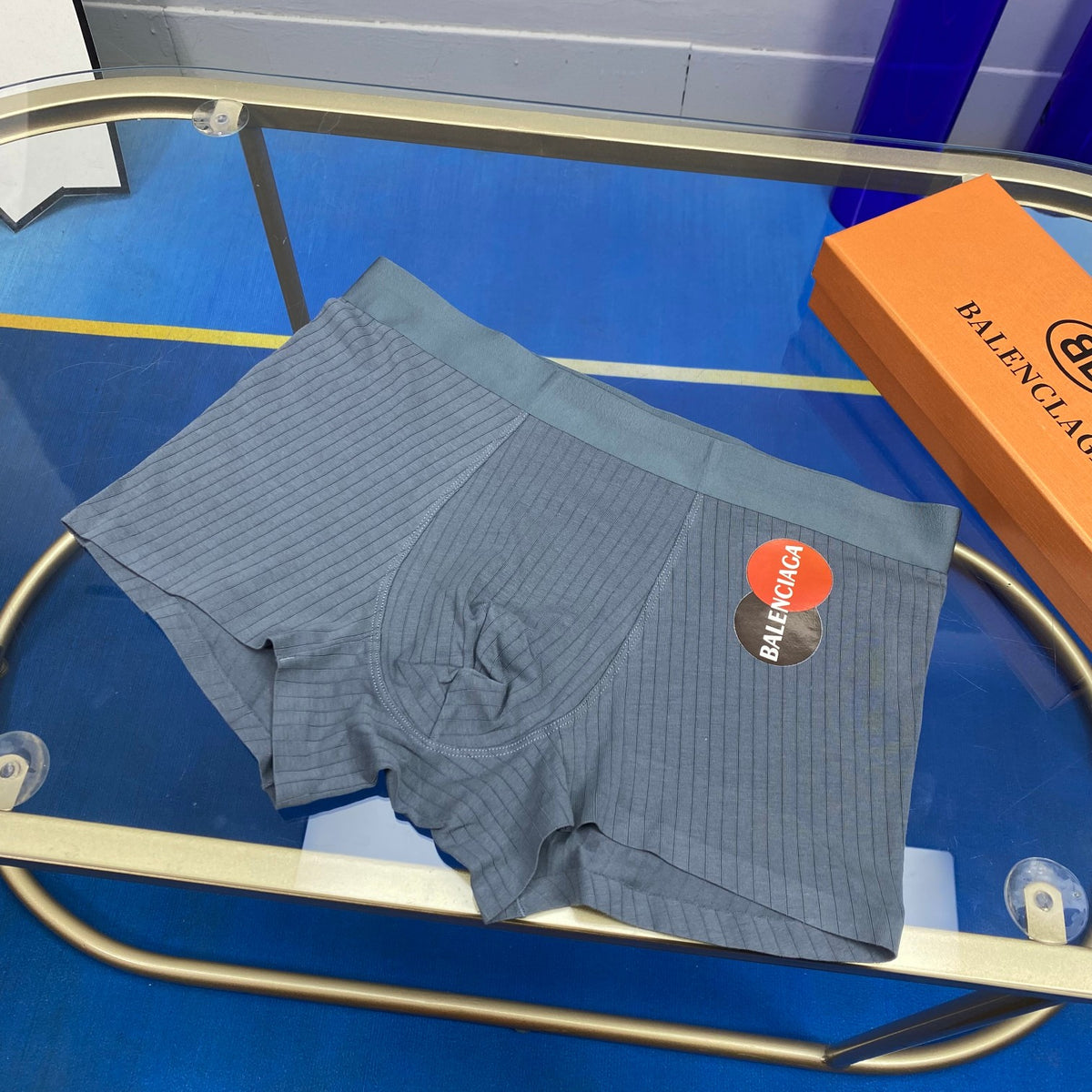 Balenciaga Cotton Round Logo Men's Boxer Briefs - 3-Piece Box