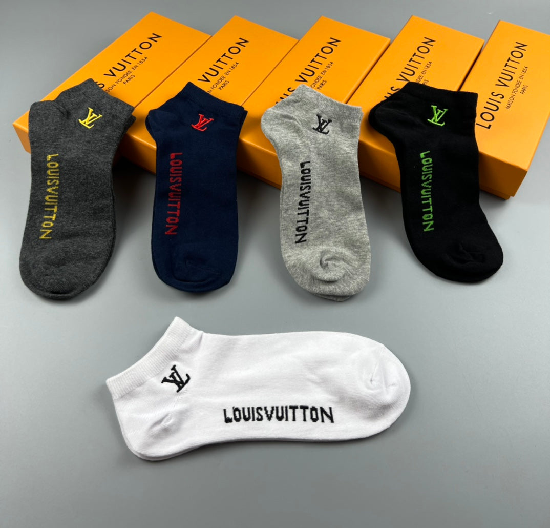 Louis Vuitton No-Show Socks - 5-Pair Set