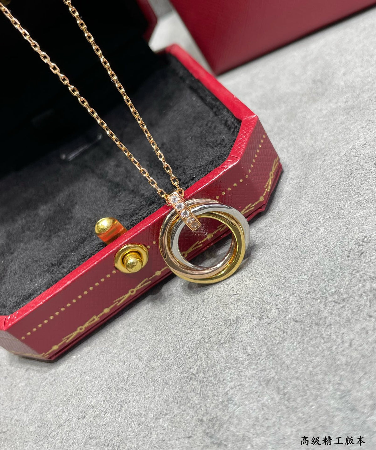 Martin Graham pendant necklace in polished metal-tone