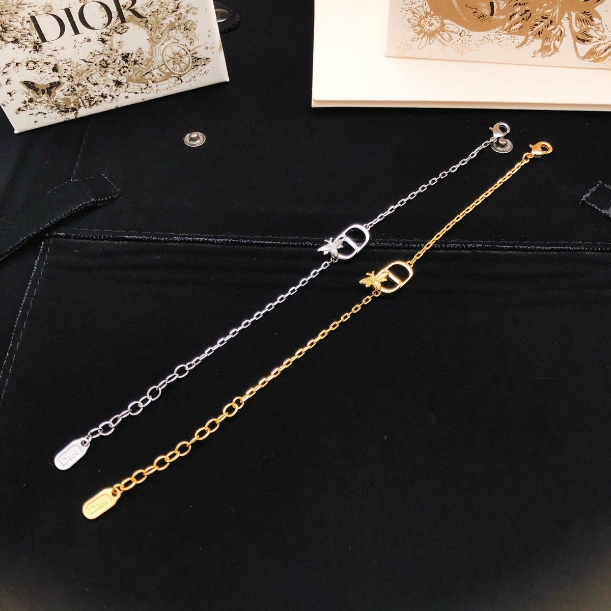 Martin Graham bracelet in polished metal-tone