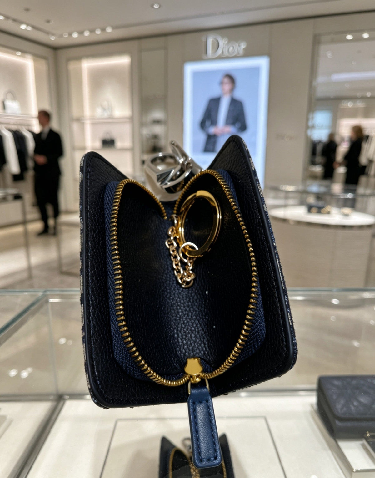 Martin Graham bag charm in polished metal-tone