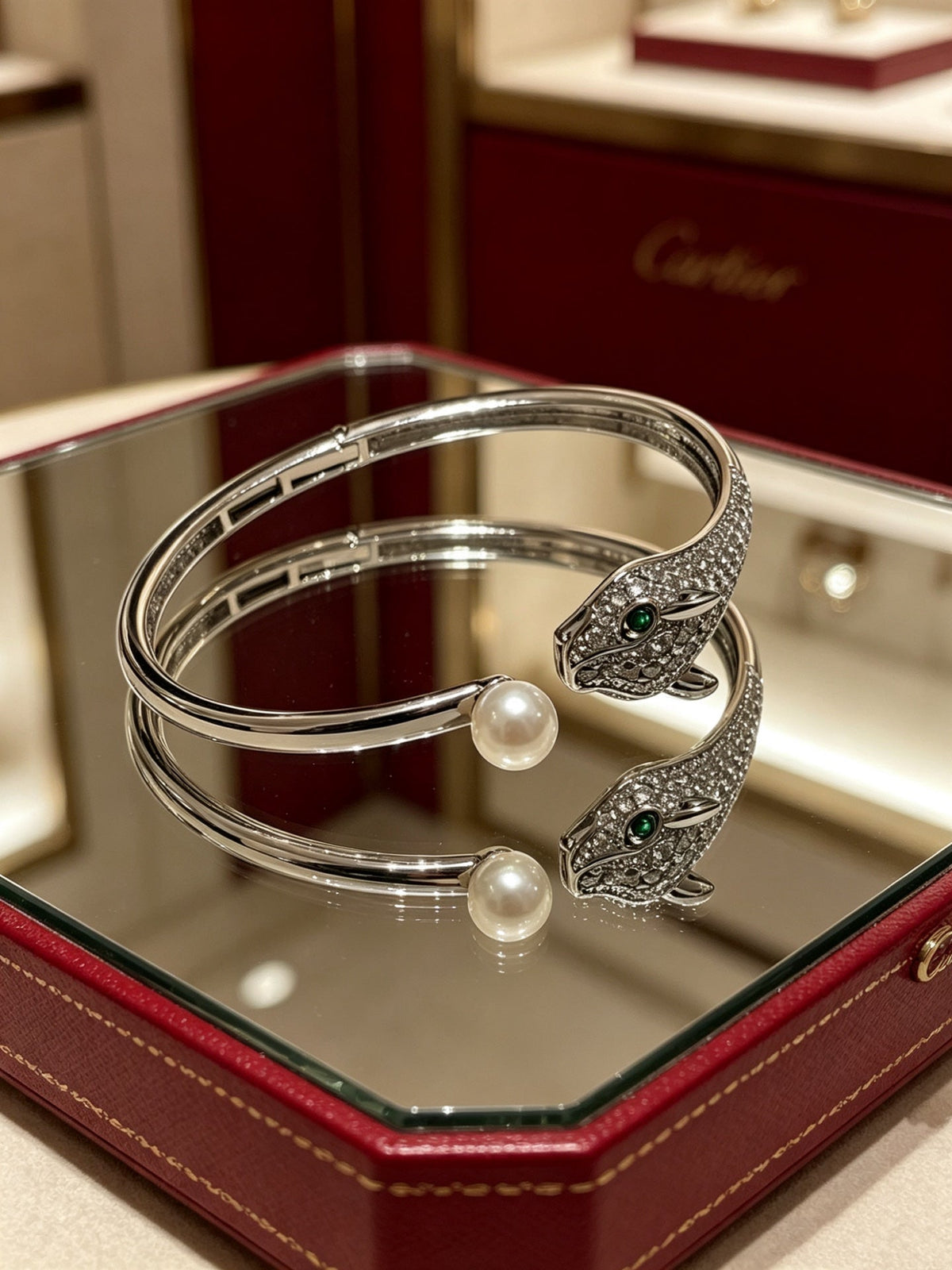 Martin Graham bracelet in polished metal-tone