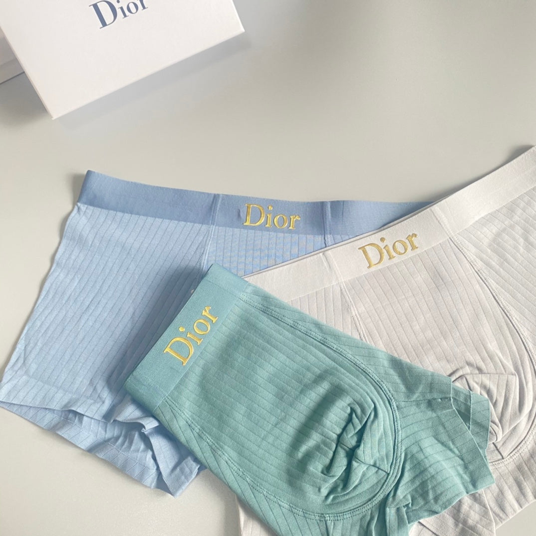 Dior Cotton Men's Boxer Briefs - 3-Piece Box - Sizes L-XXXL