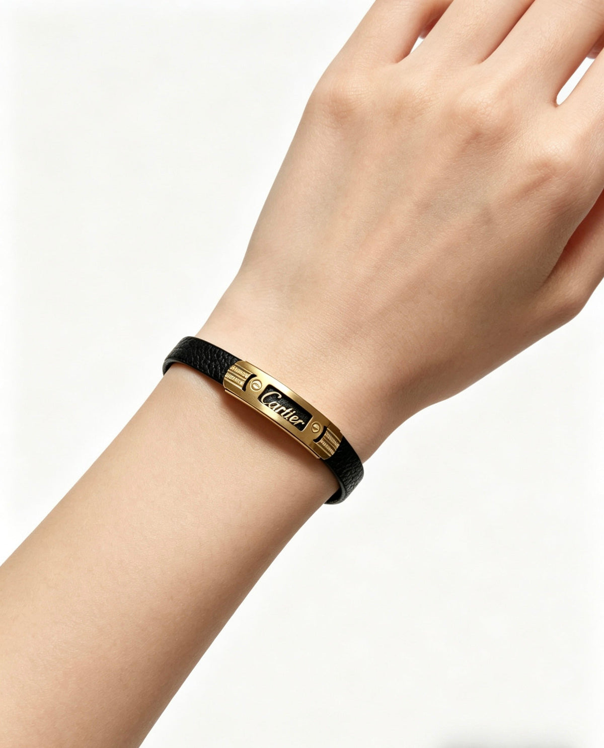 Martin Graham bracelet in polished metal-tone