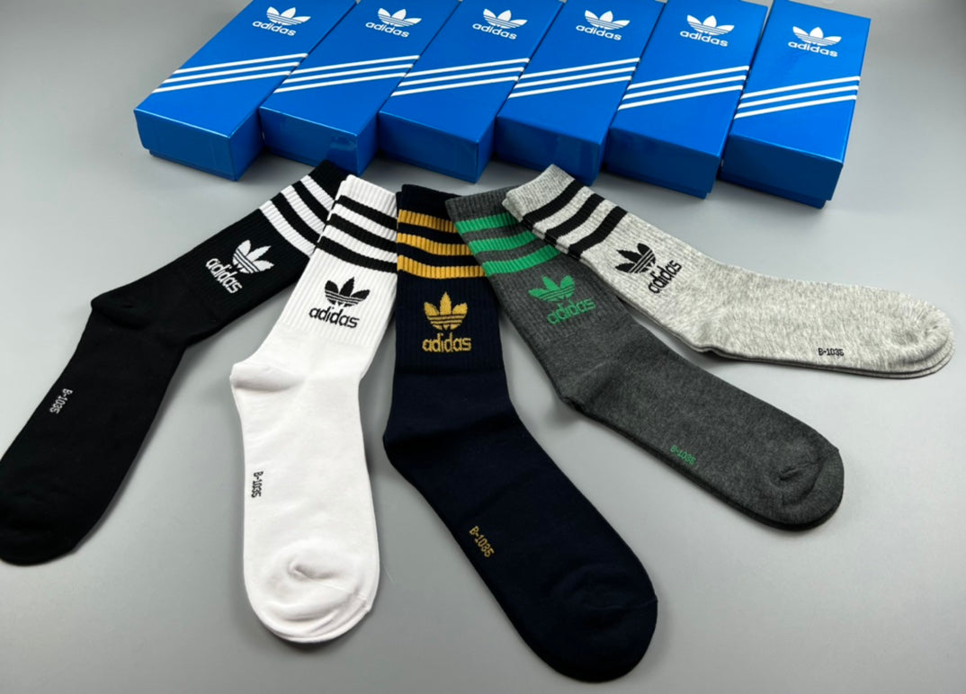 Adidas Striped Apparel - 5-Piece Box