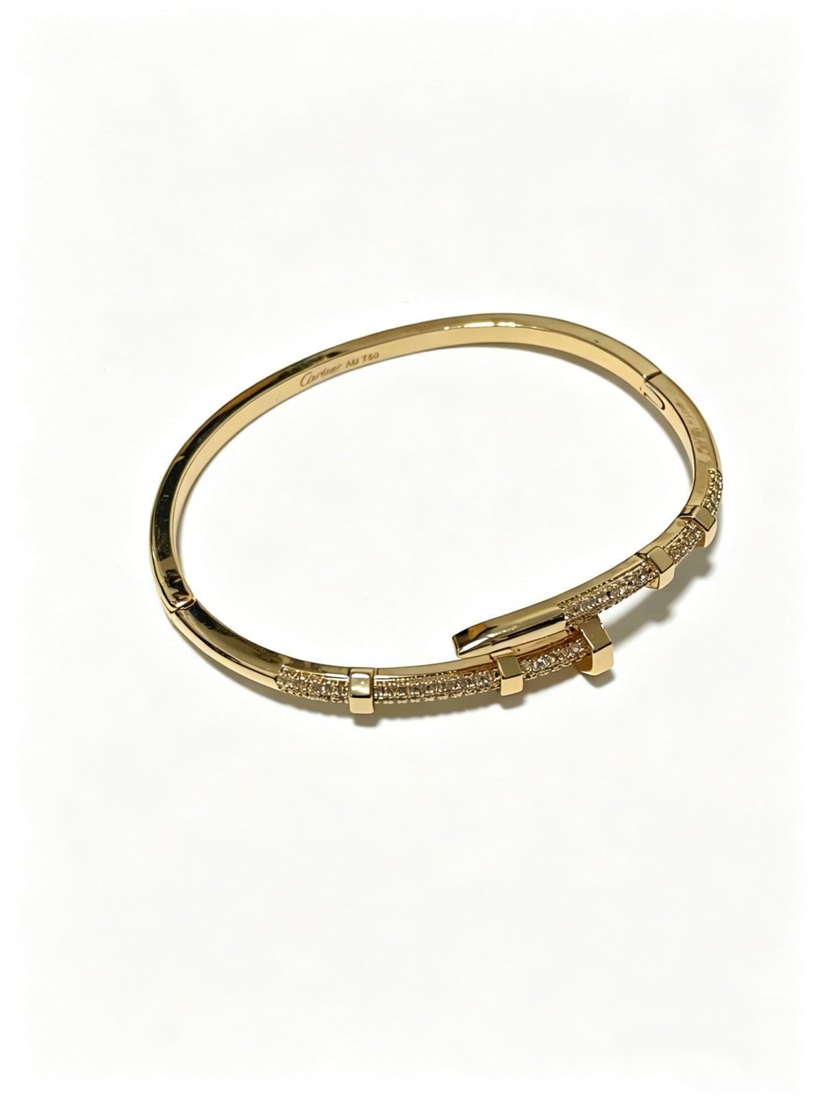 Martin Graham bracelet in polished metal-tone