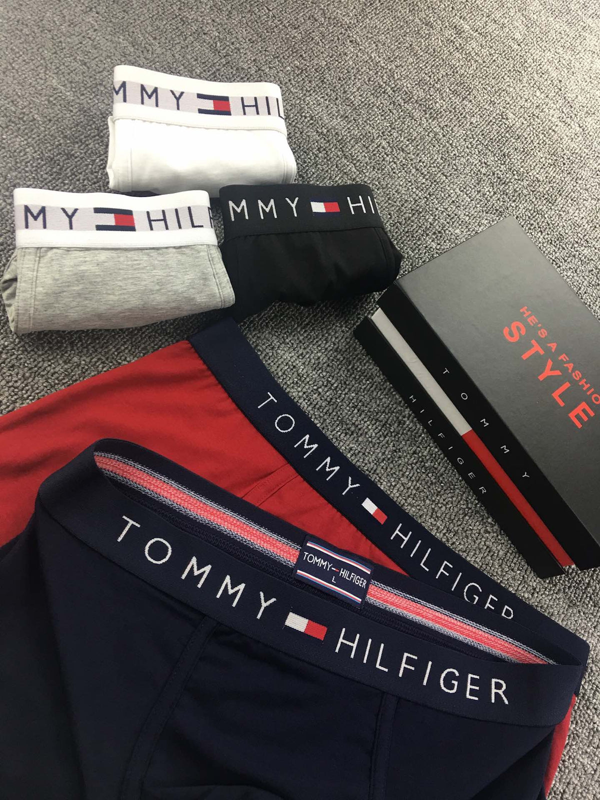 Tommy Hilfiger Contrast-Waistband Boxer Briefs - Box of 3