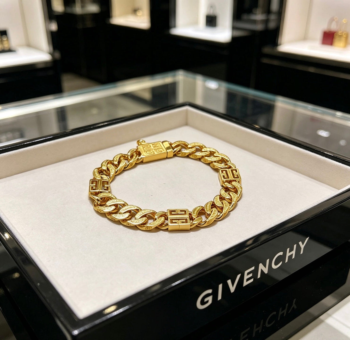 Martin Graham bracelet in polished metal-tone