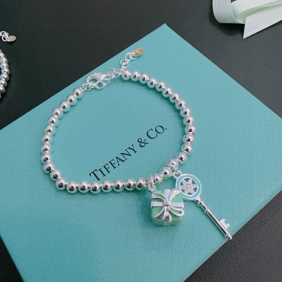Martin Graham bracelet in polished metal-tone – styled product view
