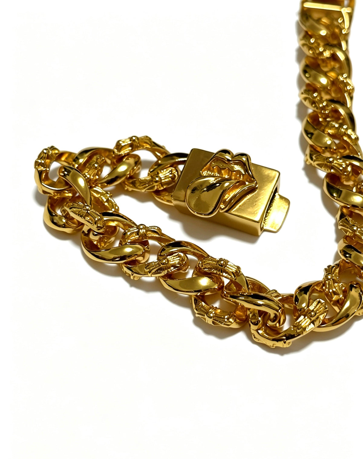 Martin Graham bracelet in polished metal-tone – styled product view