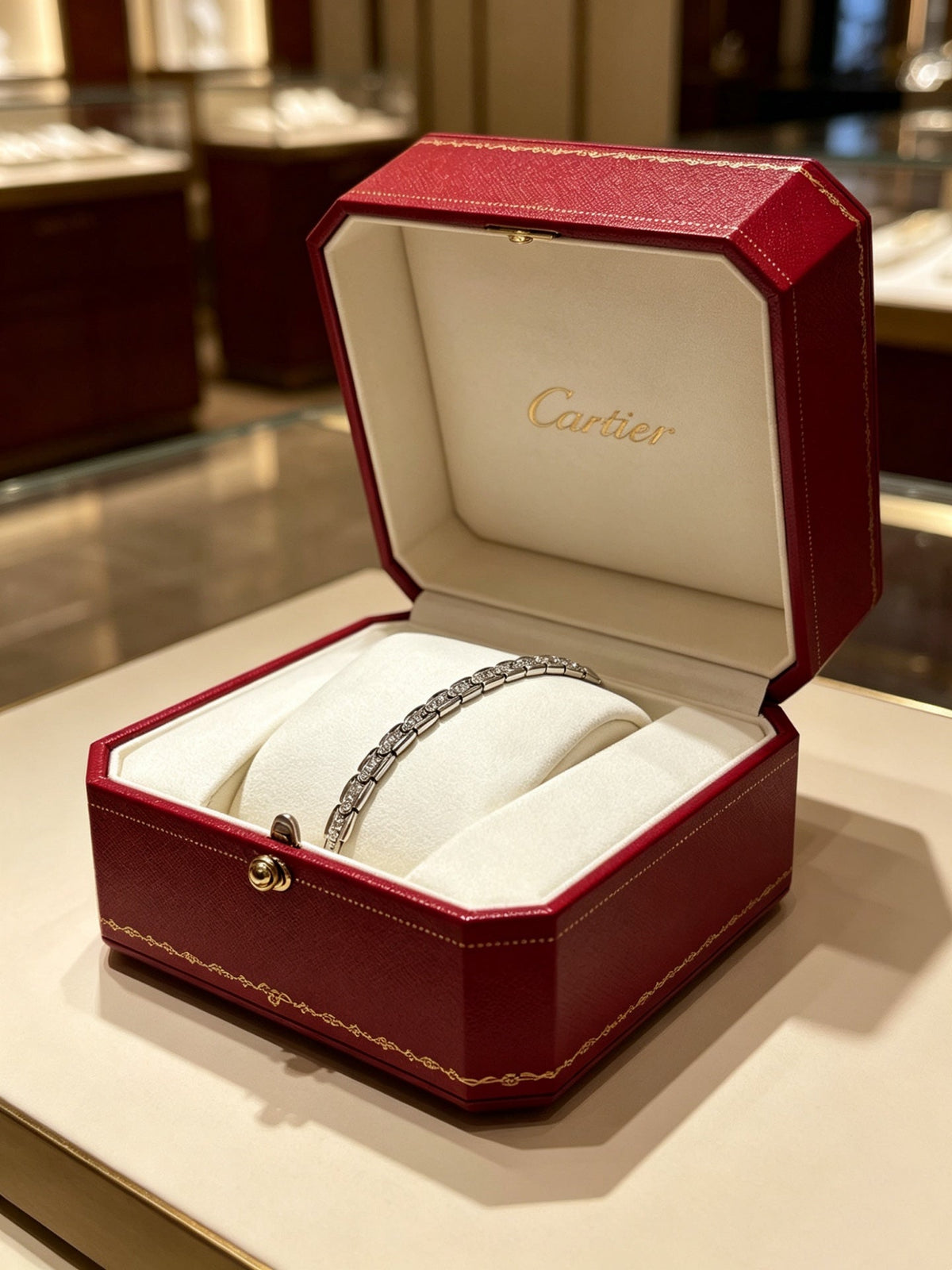 Martin Graham bracelet in polished metal-tone – close-up detail