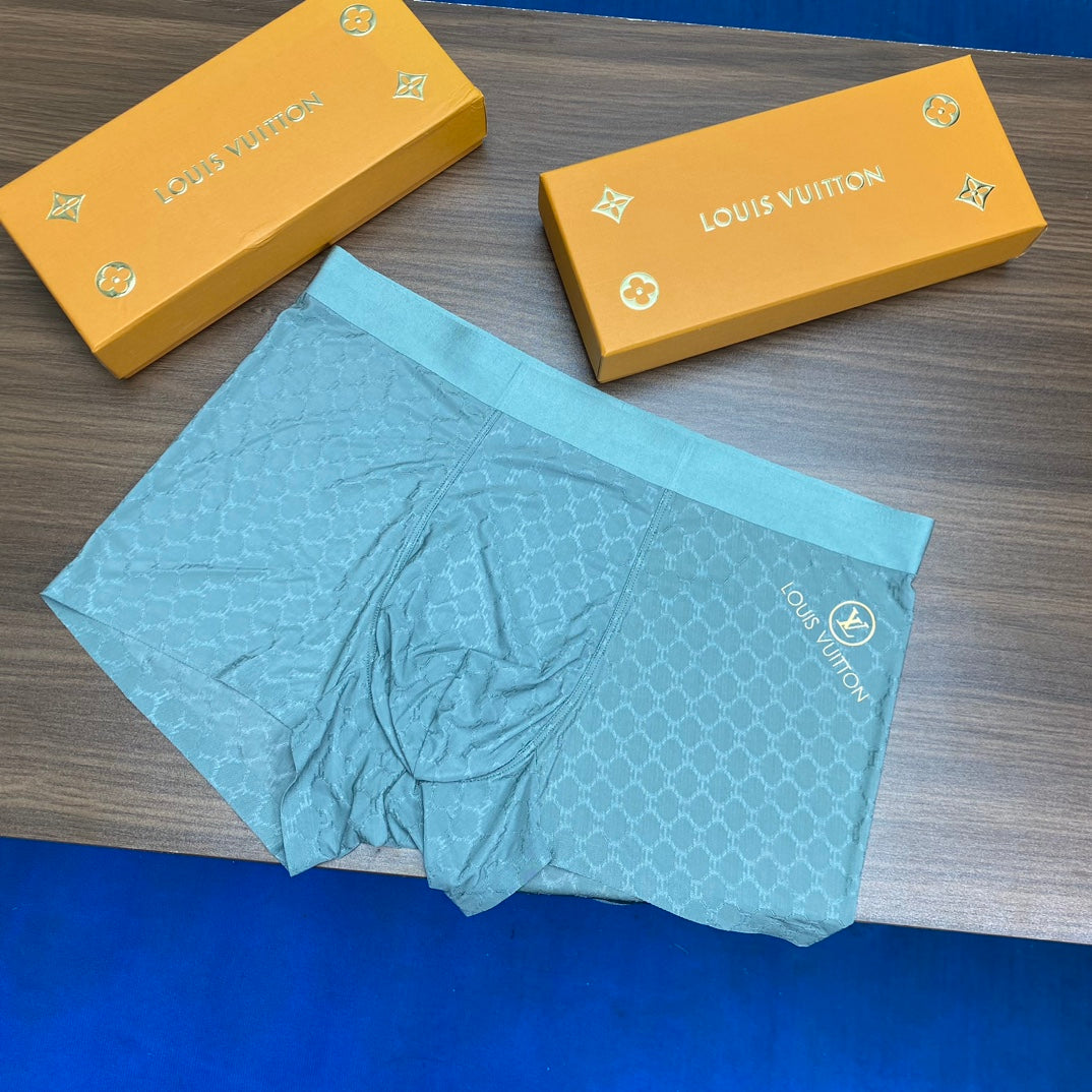Louis Vuitton Small Circular And Monogram-Style Motifs Men's Boxer Briefs - 3-Piece Box
