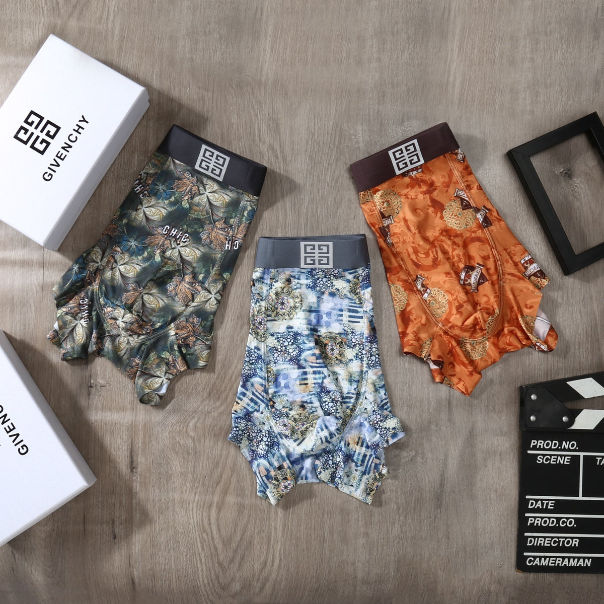 Givenchy Floral Print Men's Trunk Underwear - 3-Piece Box